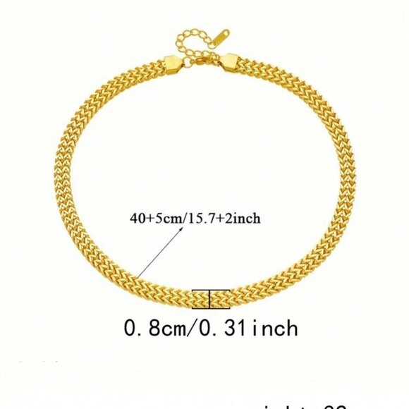 Elegant Gold Necklace Stainless Steel - Picture 6 of 6